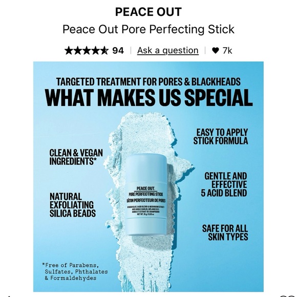 Peace Out Pore Perfecting Stick - Picture 2 of 8